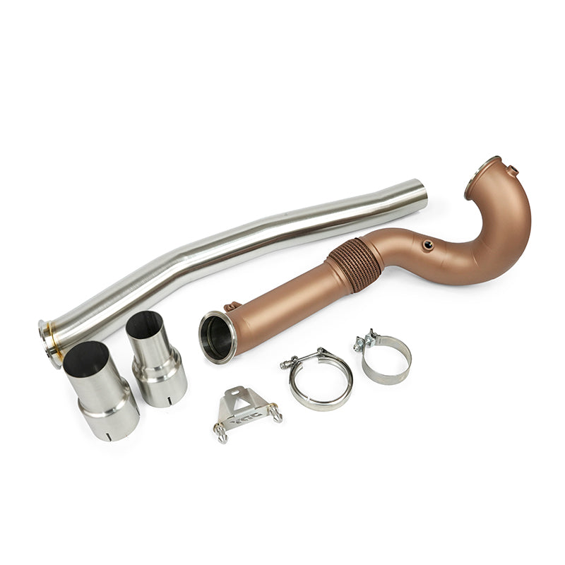 Load image into Gallery viewer, JDY 4" Catless Downpipe for Gen4 MQB Golf 8 GTI/R A3/S3 8Y
