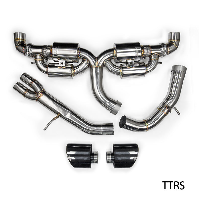 Load image into Gallery viewer, JDY 2.5T RS3/TTRS 8V/8S Racing Stainless Steel Exhaust - Catback