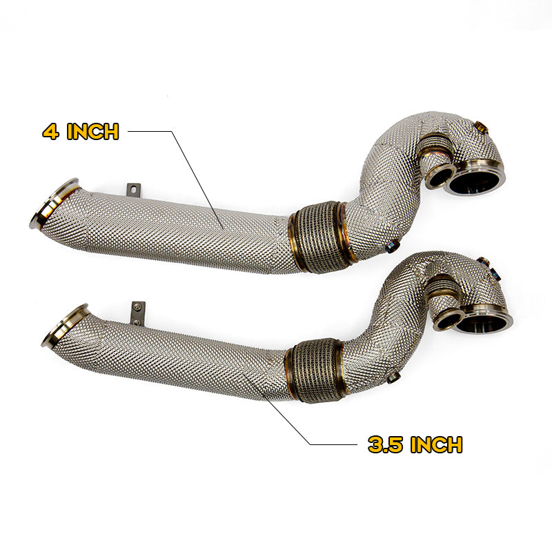 Load image into Gallery viewer, 4" Downpipe upgrade for JDY T4 Sized Turbo Kit