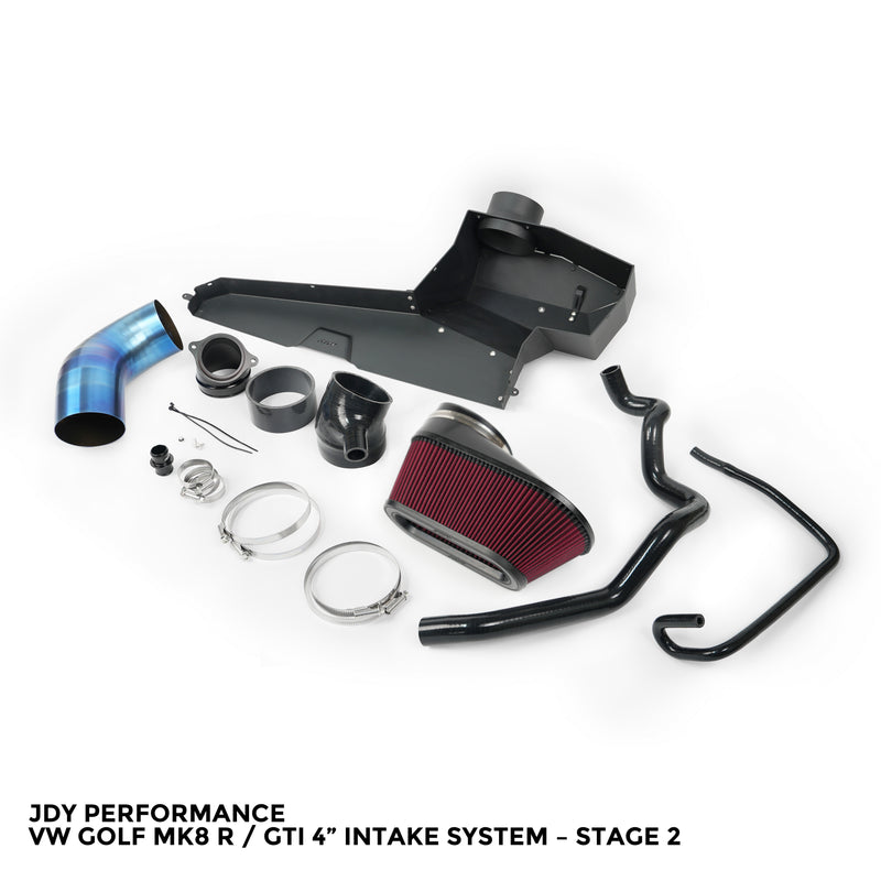 Load image into Gallery viewer, JDY Performance VW Golf MK8 R / GTI 4” Intake System – Stage 1 & Stage 2