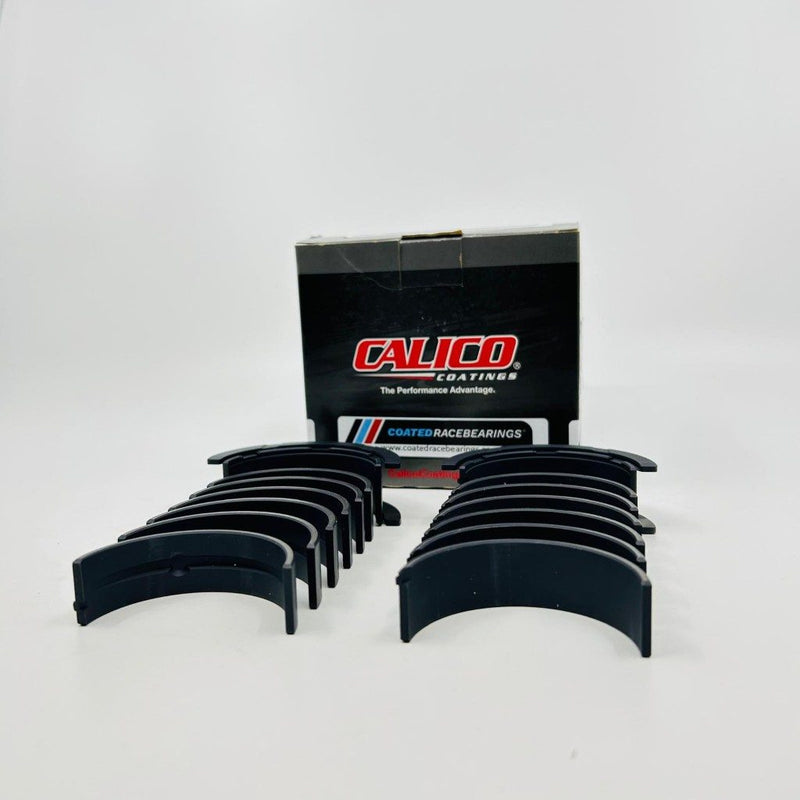 Load image into Gallery viewer, Coatedracebearings Calico CT-1 coated ACL race series main bearing set 7M1558HC-C - BMW S58B30, Std. Diameter