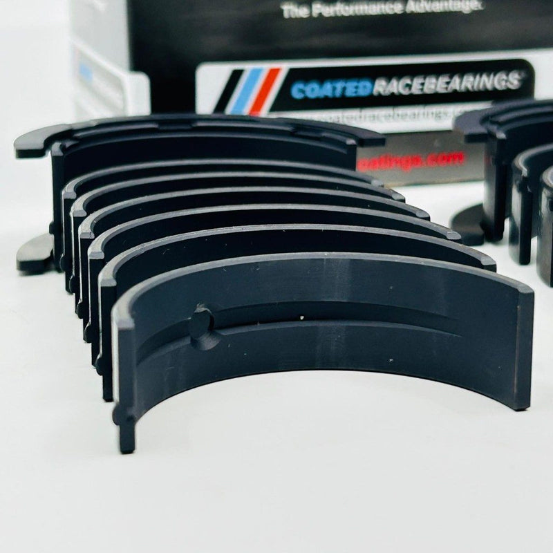 Load image into Gallery viewer, Coatedracebearings Calico CT-1 coated ACL race series main bearing set 7M1558HC-C - BMW S58B30, Std. Diameter