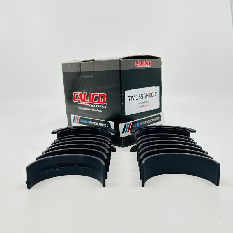 Load image into Gallery viewer, BMW S58B30 main bearing set ACL race Calico CT-1 coated 7M1558HXC-C HX-serie with 0.025mm (0.001”) extra clearance