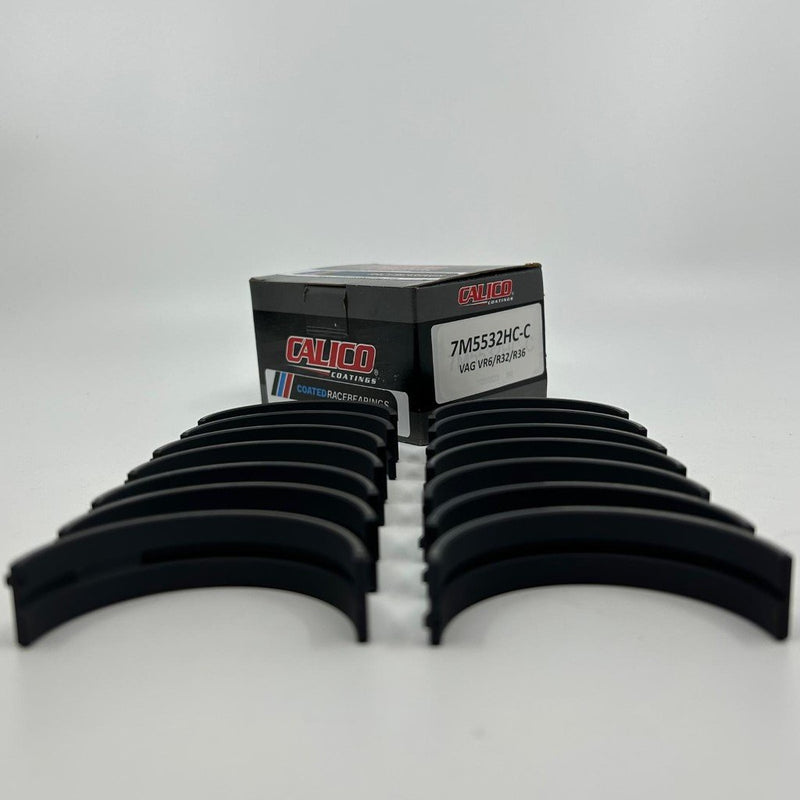 갤러리 뷰어에 이미지 로드, Coatedracebearings Calico CT-1 coated ACL race series main bearing set 7M5532HC-C - Audi / VW VR6/R32/R36 2.8L/2.9L/3.2L/3.6L, Std. Diameter