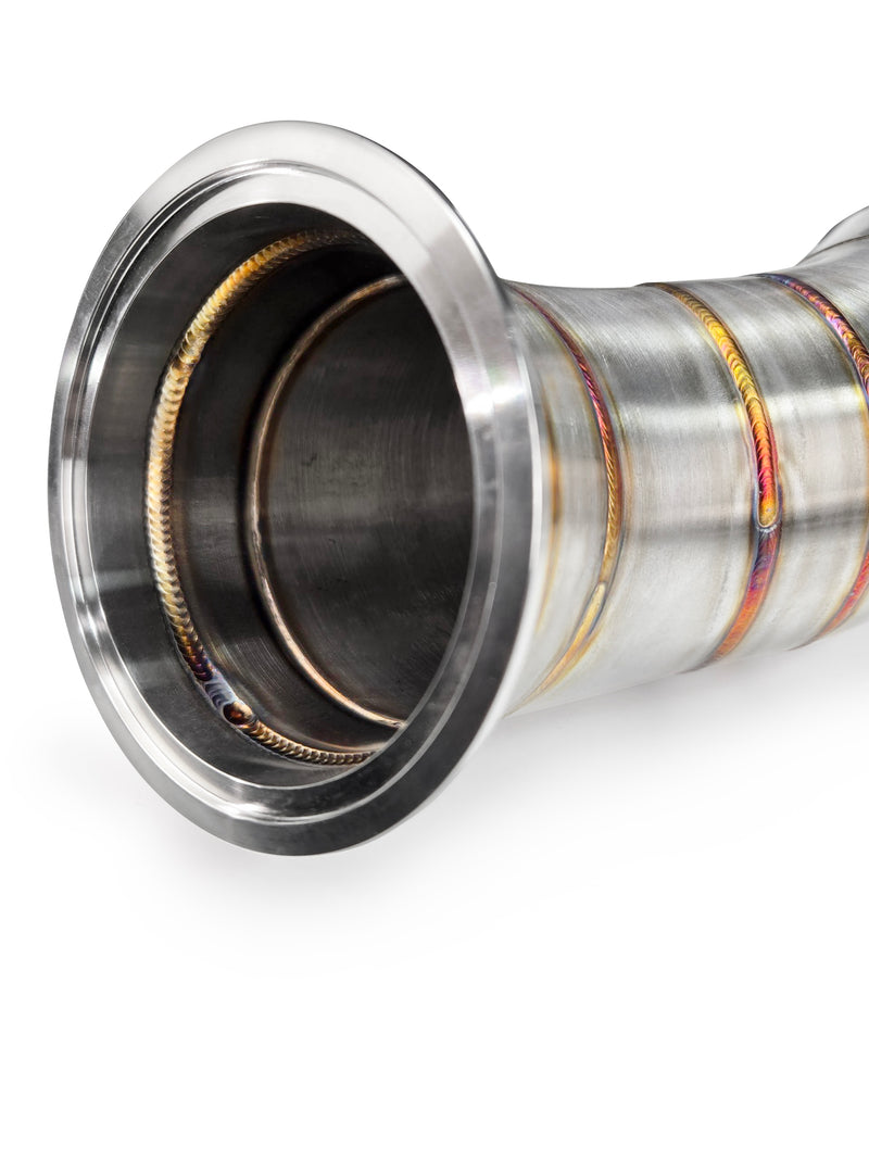 Load image into Gallery viewer, JDY 130mm Catted Downpipe for MQB 2.0TSI