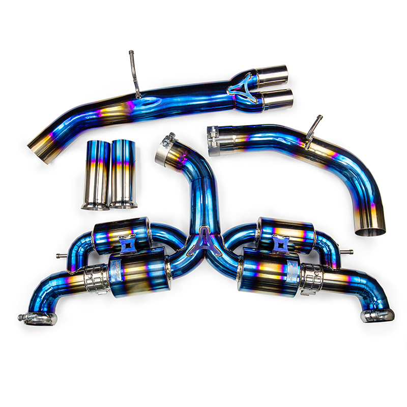 Загрузить изображение в просмотрщик галереи, JDY 2.5T RS3 8Y Racing Titanium catback Exhaust