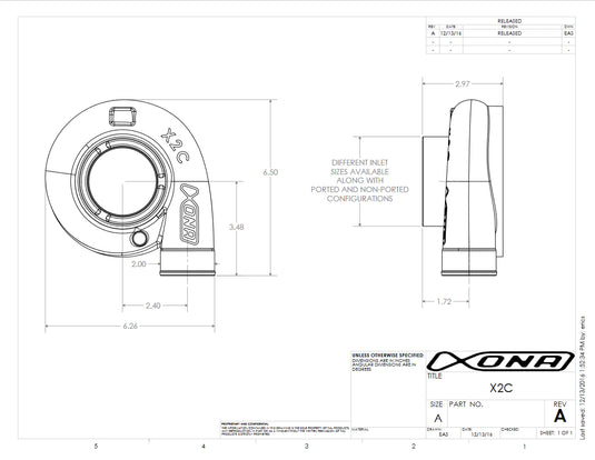 Xona Rotor 65.64S Ball Bearing Turbocharger