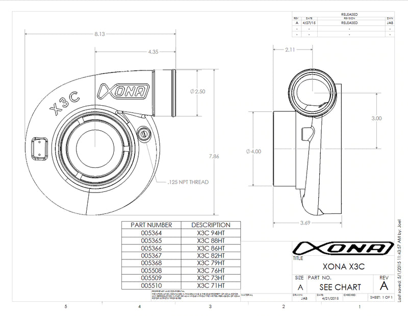 Load image into Gallery viewer, Xona Rotor 78.64S Ball Bearing Turbocharger