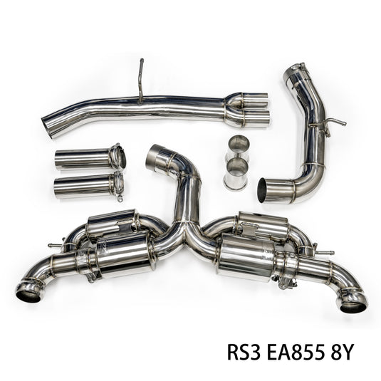 JDY 2.5T RS3 8Y Racing Stainless Steel Exhaust - Catback