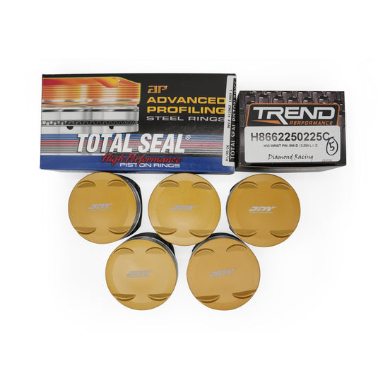 JDY Spec Diamond Forged Pistons Audi 2.5 TFSI RS3 / TTRS 10.0:1 82.50mm (H13 22mm Pin)