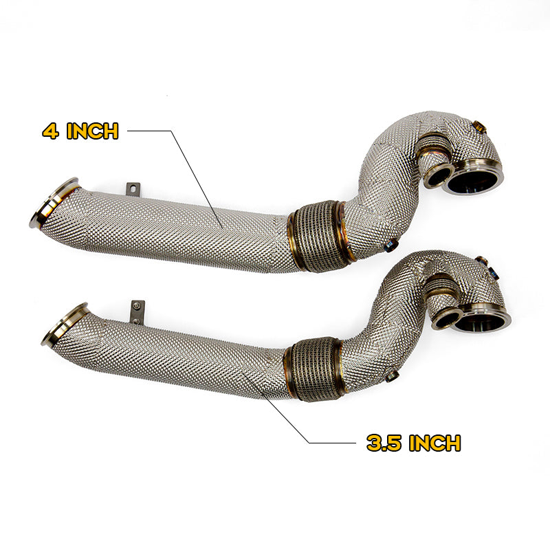 Carica immagine in Galleria Viewer, 4&quot; Downpipe upgrade for JDY T4 Sized Turbo Kit
