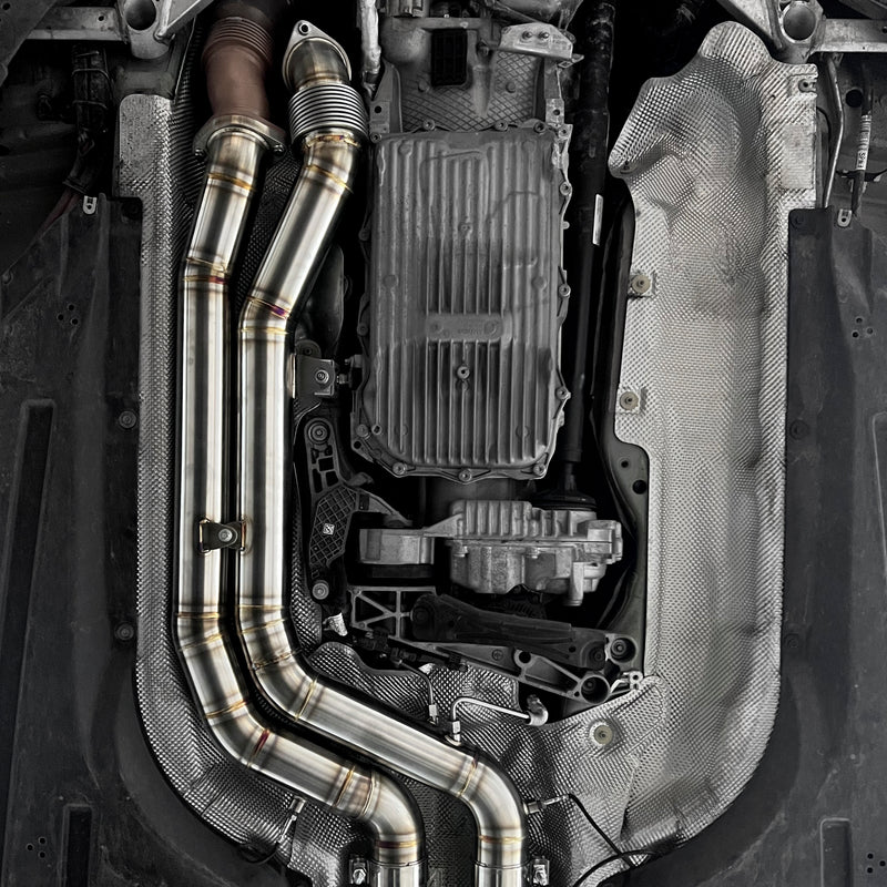 Load image into Gallery viewer, JDY BMW M3/M4 Equal-Length Exhaust Midpipe Kit
