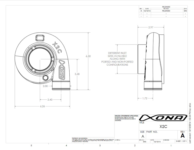 ギャラリービューアに画像をロードする, Xona Rotor 65.64S Ball Bearing Turbocharger
