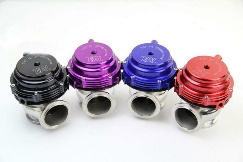Load image into Gallery viewer, TiAL MVS 38mm External Wastegate V-Band - Red, Purple, Silver, Blue
